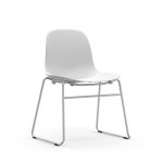 Form Chair Stacking – Hvit, Hvit stål