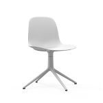 Form Chair Swivel- Hvitt understell – Hvit, Hvit Alu
